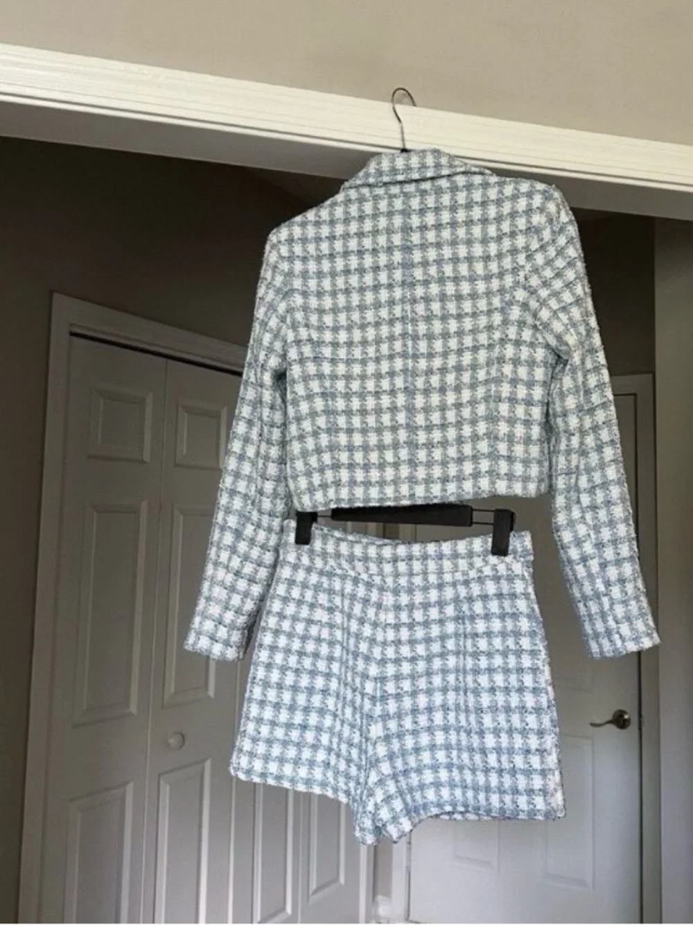 Cropped Jason Wu Two-Piece Set in Light Blue